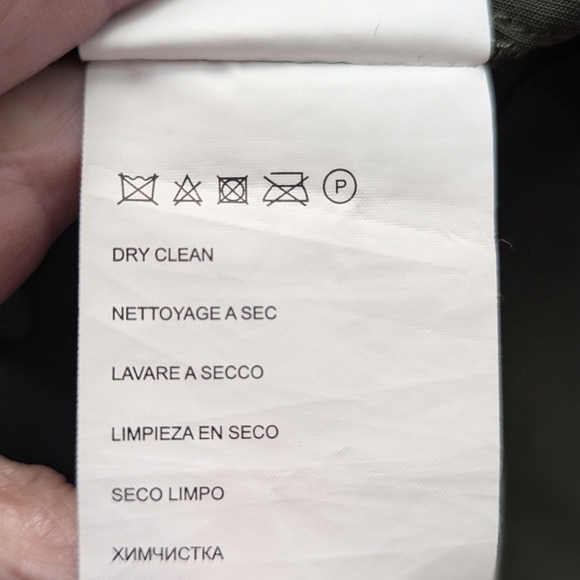 Club Monaco Olive Green Midi Skirt High Waist Linen Blend Size 8 Pockets - Picture 11 of 16